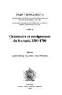 Tapa de Grammaire et enseignement du français, 1500-1700