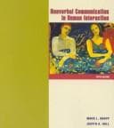 Tapa de Nonverbal communication in human interaction