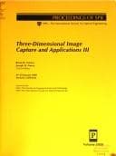 Tapa de Three-dimensional image capture and applications III