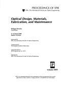 Tapa de Optical design, materials, fabrication, and maintenance