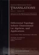 Tapa de Differential topology, infinite-dimensional lie algebras, and applications