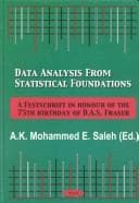 Tapa de Data analysis from statistical foundations