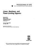 Tapa de Linear, nonlinear, and power-limiting organics