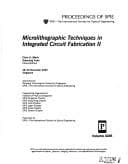 Tapa de Microlithographic techniques in integrated circuit fabrication II