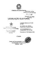 Tapa de Legislação eleitoral