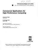 Tapa de Commercial applications for high-performance computing
