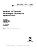 Tapa de Photonic and quantum technologies for aerospace applications III
