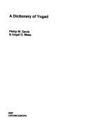 Tapa de Lincom: Languages of the World /Dictionaries, vol. 17: A dictionary of Yogad