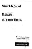 Tapa de Histoire du Calife Hakem