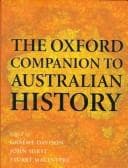 Tapa de The Oxford companion to Australian history
