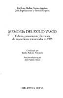 Tapa de Memoria del exilio vasco