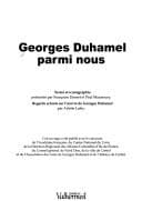 Tapa de Georges Duhamel parmi nous