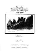 Tapa de Répertoire des décès et des sépultures de Saint-Tite de Champlain, 1859-1940