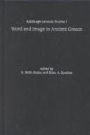Tapa de Word And Image In Ancient Greece (Edinburgh Leventis Studies EUP)