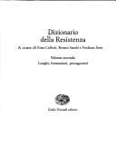 Tapa de Dizionario della Resistenza