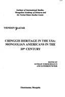 Tapa de Chinggis heritage in the USA