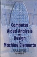 Tapa de Computer aided analysis and design of machine elements