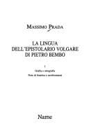 Tapa de La lingua dell'epistolario volgare di Pietro Bembo