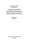 Tapa de Literarische Formen des Mittelalters