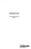 Tapa de Attentes sociales et demandes de justice