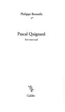 Tapa de Pascal Quignard