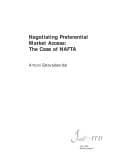 Tapa de Negotiating preferential market access