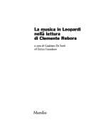 Tapa de La musica in Leopardi nella lettura di Clemente Rebora