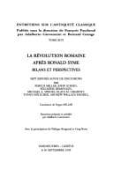 Tapa de La révolution romaine après Ronald Syme