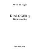 Tapa de Dialoger 3