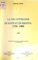 Tapa de La Vie littéraire de Bath et de Bristol