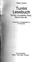 Tapa de Turrini Lesebuch