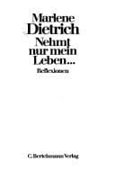 Tapa de Nehmt nur mein Leben..