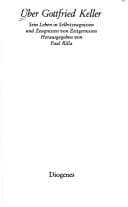 Tapa de Über Gottfried Keller