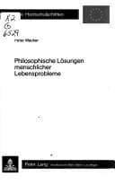Tapa de Philosophische Lösungen menschlicher Lebensprobleme