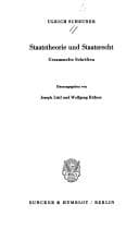 Tapa de Staatstheorie und Staatsrecht