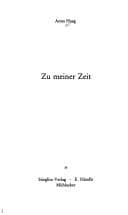 Tapa de Zu meiner Zeit