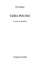 Tapa de Ezra Pound