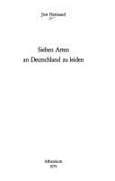 Tapa de Sieben Arten an Deutschland zu leiden