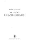 Tapa de Die Keramik des Kastells Holzhausen