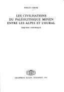 Tapa de Les civilisations du paléolithique moyen entre les Alpes et l'Oural