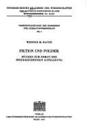 Tapa de Fiktion und Polemik
