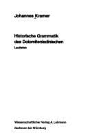 Tapa de Historische Grammatik des Dolomitenladinischen