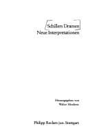Tapa de Schillers Dramen