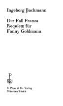 Tapa de Der Fall Franza. Requiem für Fanny Goldmann