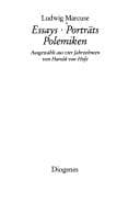 Tapa de Essays, Porträts, Polemiken