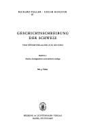 Tapa de Geschichtsschreibung der Schweiz