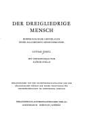 Tapa de Der dreigliedrige Mensch