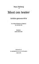 Tapa de Mest om teater