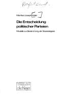Tapa de Die Entscheidung politischer Parteien