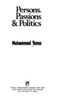 Tapa de Persons, passions & politics
